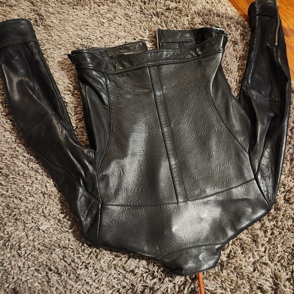 Gorgeous women's lined leather moto jacket - Picture 5 of 5